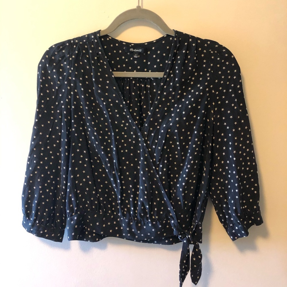 Madewell wrap blouse